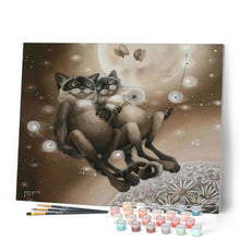 Load image into Gallery viewer, paint by numbers | Dreaming Cats | animals cats intermediate | FiguredArt