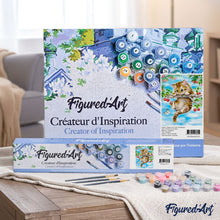 Load image into Gallery viewer, paint by numbers | Cat hanging from the tree | animals cats intermediate trees | FiguredArt