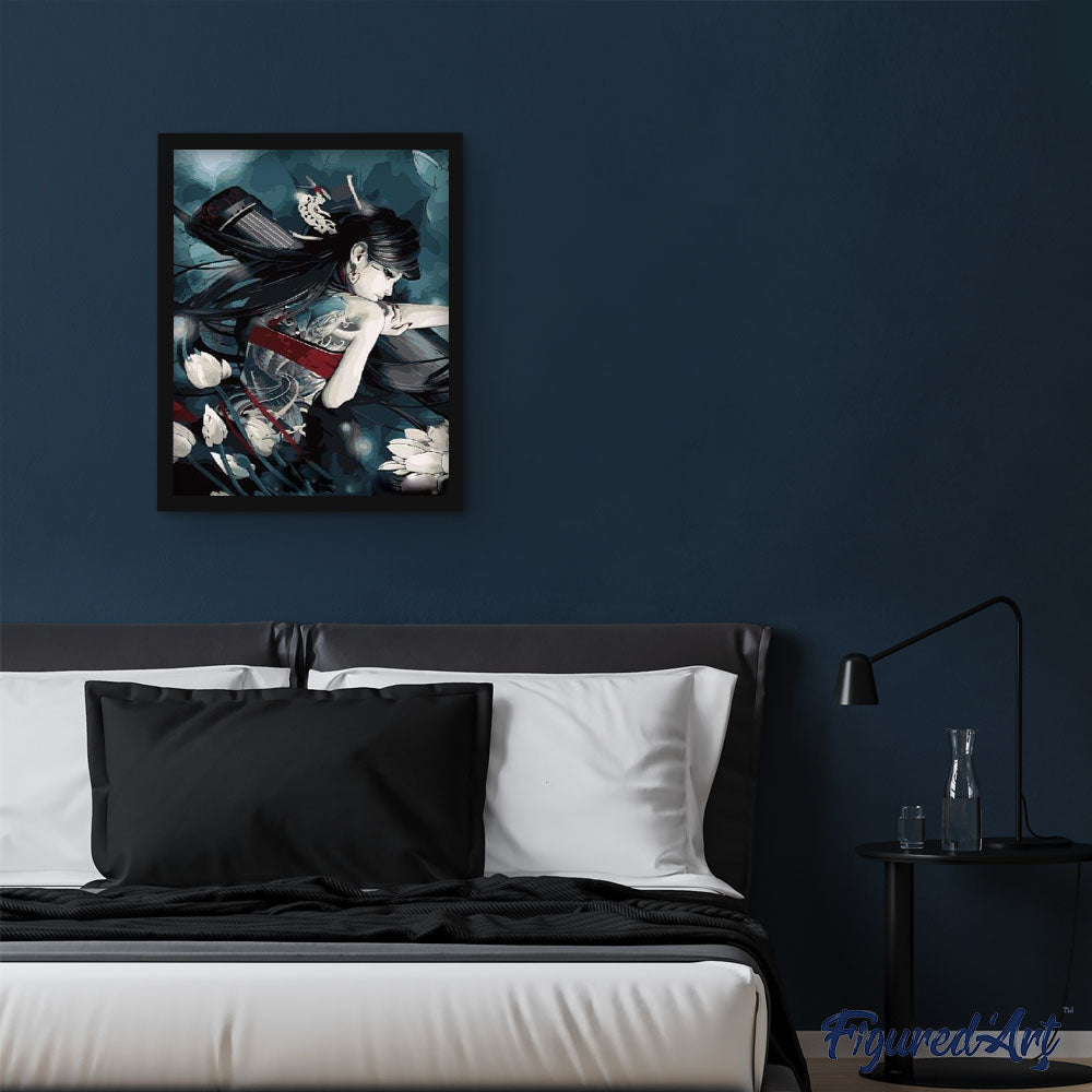 paint by numbers | Character With Sword | flowers intermediate world | FiguredArt