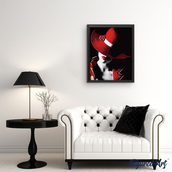 paint by numbers | Red Hat Girl | easy portrait | FiguredArt