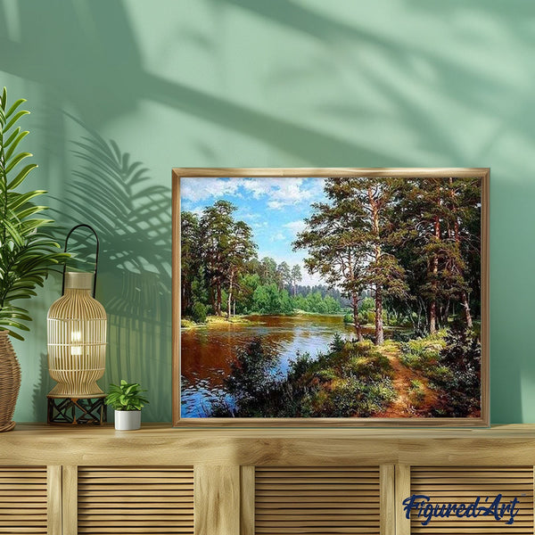 paint by numbers | Forest landscape Summer time | advanced landscapes | FiguredArt