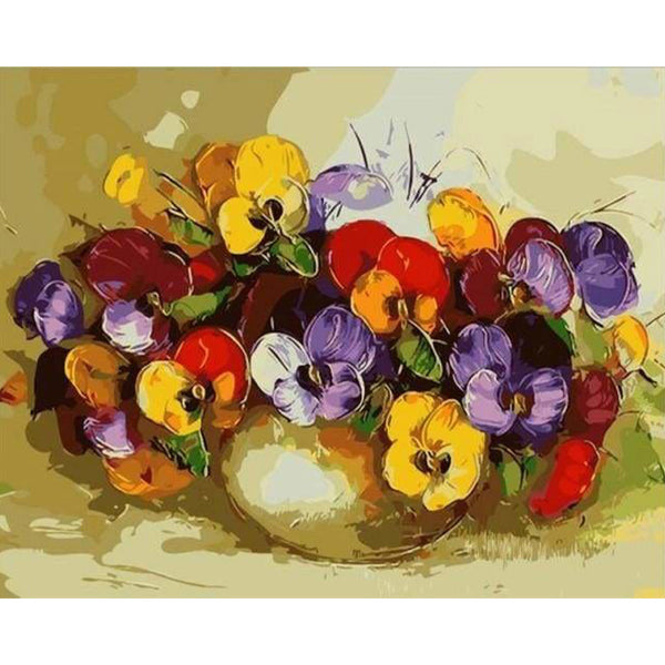 paint by numbers | Vase with Multicolor Flowers | easy flowers | FiguredArt