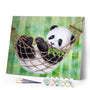 paint by numbers | Panda and Hammac | animals intermediate pandas | FiguredArt