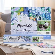 Load image into Gallery viewer, paint by numbers | Panda and Hammac | animals intermediate pandas | FiguredArt