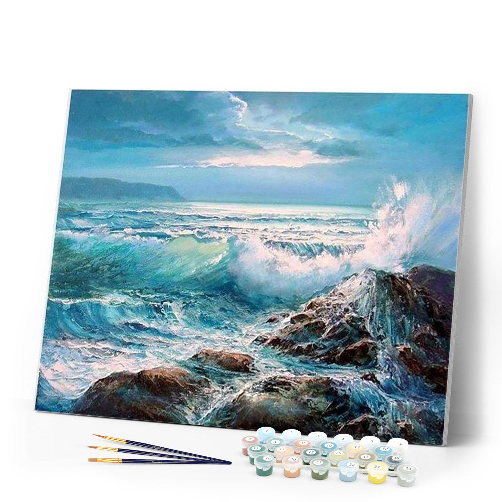 paint by numbers | Waves | advanced landscapes | FiguredArt