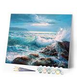 paint by numbers | Waves | advanced landscapes | FiguredArt