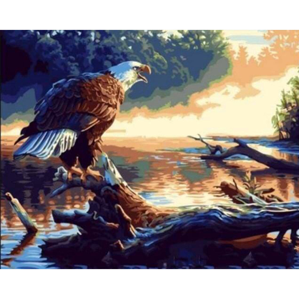 paint by numbers | Eagle Call | animals birds eagles easy | FiguredArt