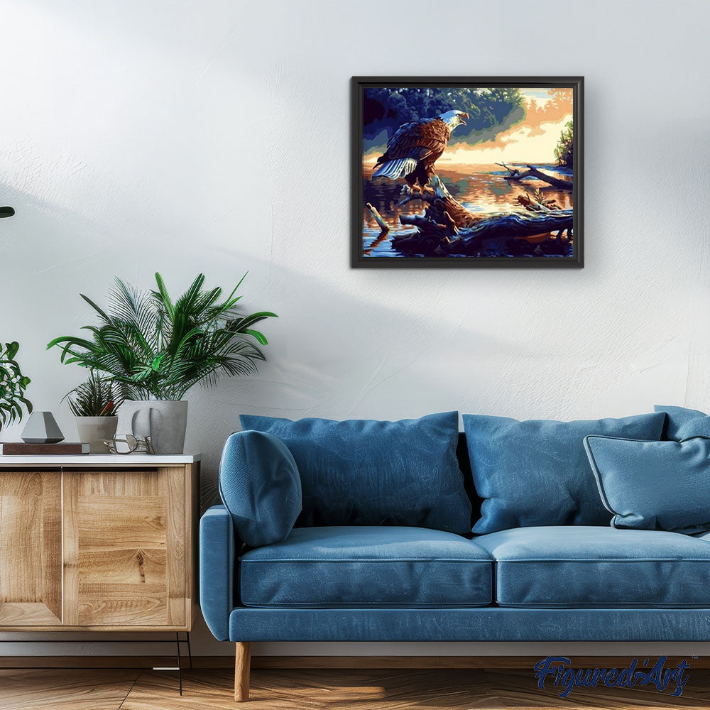 paint by numbers | Eagle Call | animals birds eagles easy | FiguredArt