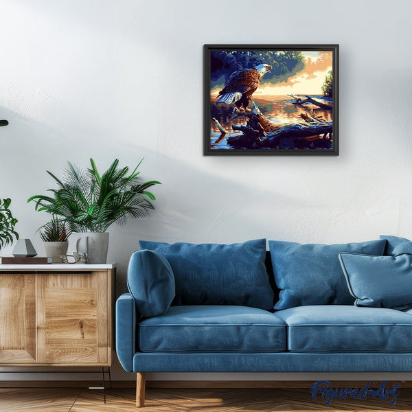 paint by numbers | Eagle Call | animals birds eagles easy | FiguredArt