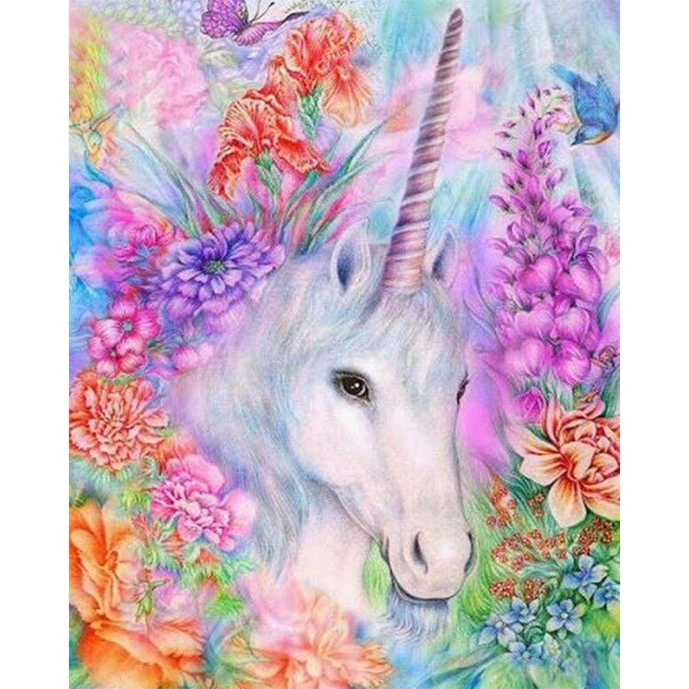 paint by numbers | Pretty Unicorn | animals intermediate unicorns | FiguredArt