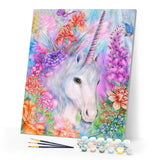 paint by numbers | Pretty Unicorn | animals intermediate unicorns | FiguredArt
