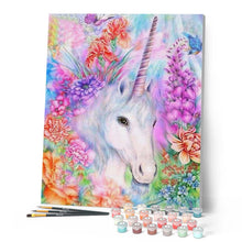 Load image into Gallery viewer, paint by numbers | Pretty Unicorn | animals intermediate unicorns | FiguredArt