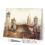 paint by numbers | Cat In Building | animals cats easy | FiguredArt