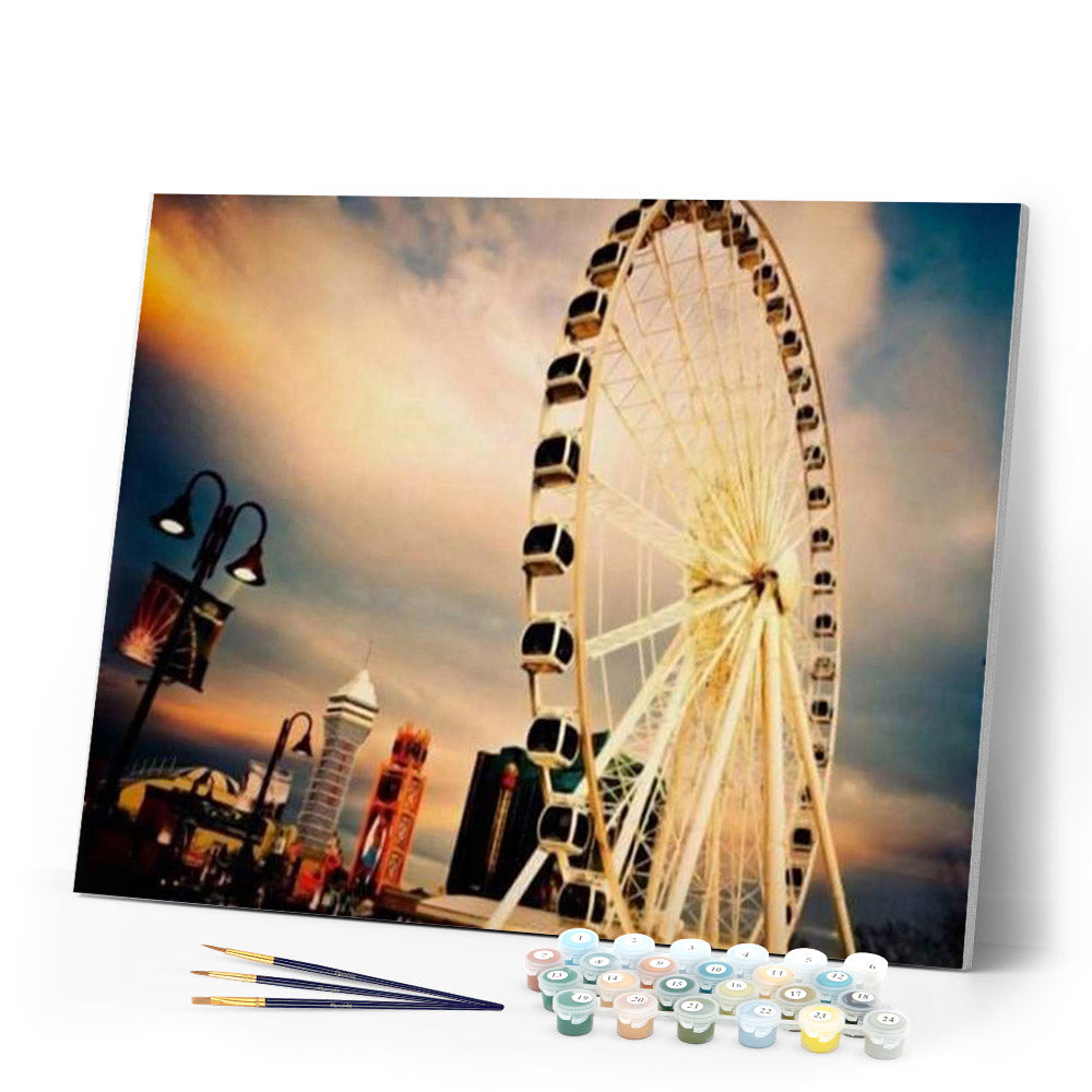 paint by numbers | The Great Wheel | cities intermediate | FiguredArt