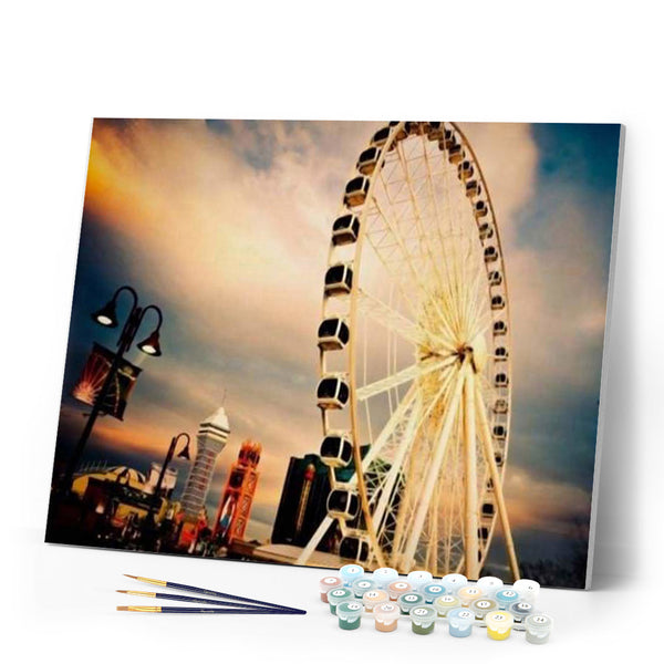 paint by numbers | The Great Wheel | cities intermediate | FiguredArt