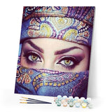 paint by numbers | Masked Girl | intermediate world | FiguredArt
