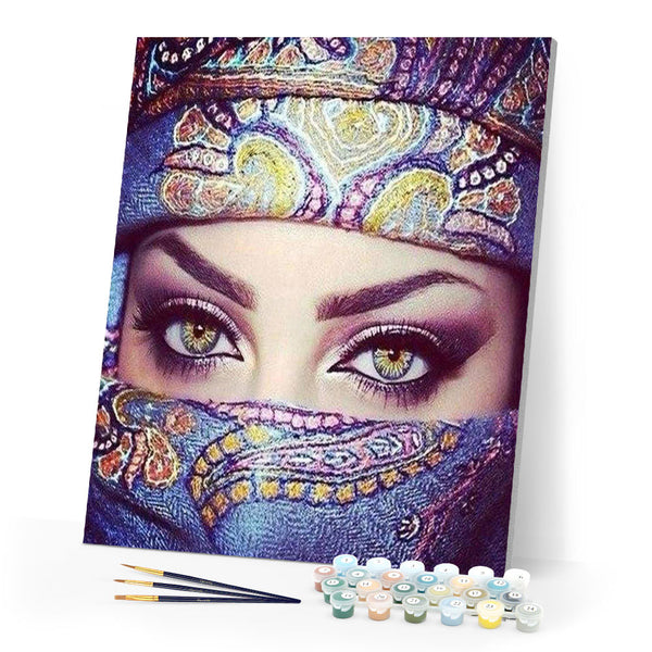 paint by numbers | Masked Girl | intermediate world | FiguredArt