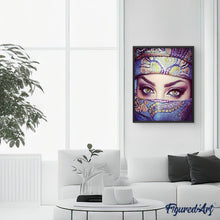 Load image into Gallery viewer, paint by numbers | Masked Girl | intermediate world | FiguredArt