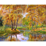 paint by numbers | Yellow Forest | advanced landscapes | FiguredArt