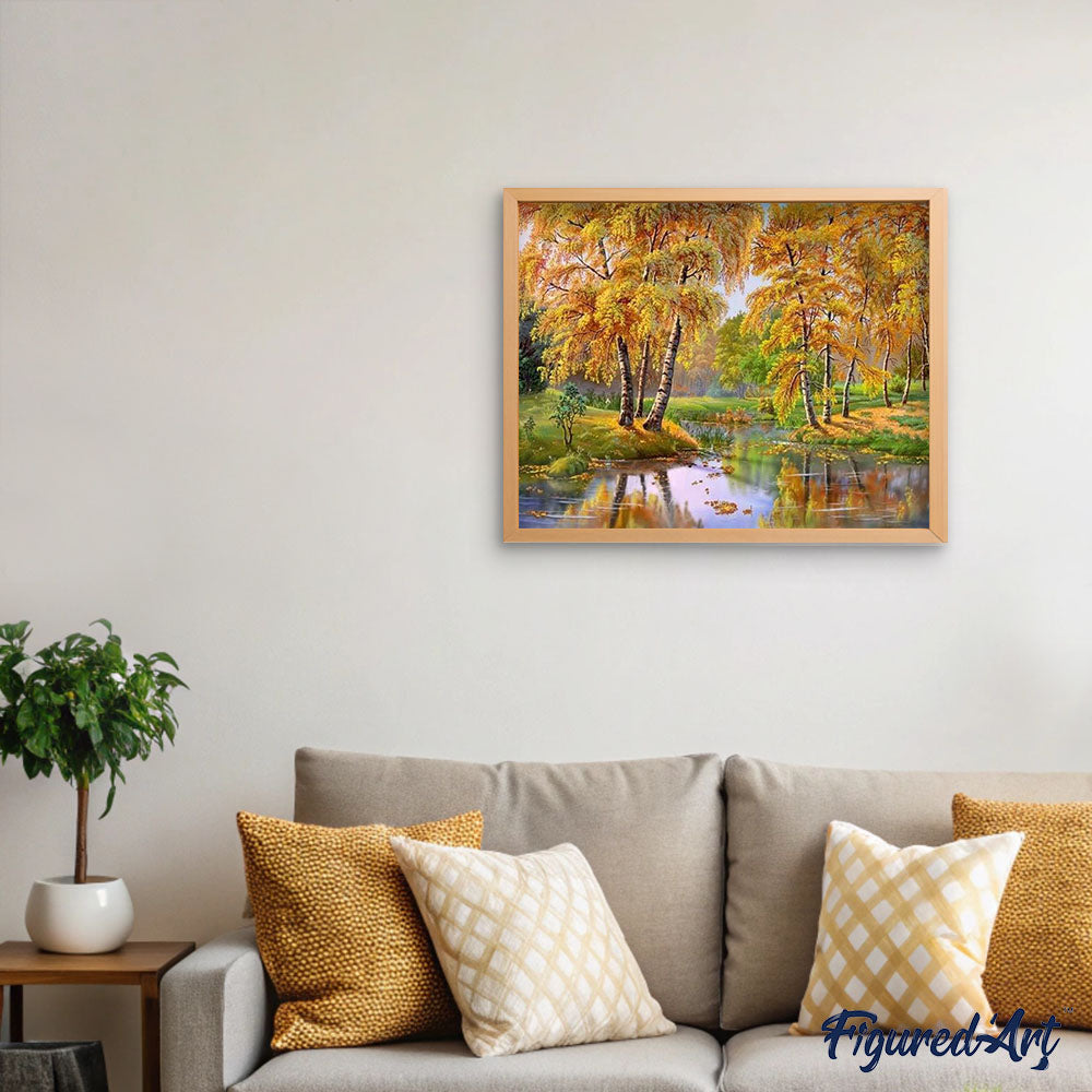 paint by numbers | Yellow Forest | advanced landscapes | FiguredArt