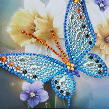 Load image into Gallery viewer, Diamond Painting Handbag - Butterfly and Daffodils