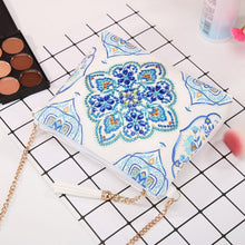 Load image into Gallery viewer, Diamond Painting Handbag - Moroccan Azure Tile