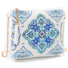 Load image into Gallery viewer, Diamond Painting Handbag - Moroccan Azure Tile