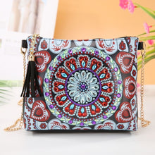 Load image into Gallery viewer, Diamond Painting Handbag - Crimson Mandala