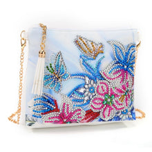 Load image into Gallery viewer, Diamond Painting Handbag - Butterflies and Blooms