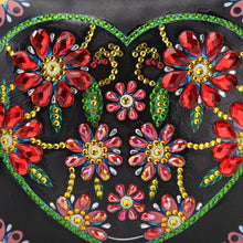 Load image into Gallery viewer, Diamond Painting Handbag - Midnight Heart Bouquet