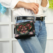 Load image into Gallery viewer, Diamond Painting Handbag - Midnight Heart Bouquet