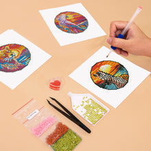 Load image into Gallery viewer, Mini Diamond Painting 6"x8" (4 pieces) - Tropical Birds And Sunset