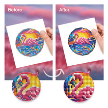 Load image into Gallery viewer, Mini Diamond Painting 6"x8" (4 pieces) - Tropical Birds And Sunset