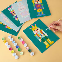 Load image into Gallery viewer, Mini Paint by Numbers Set 5.9"x7.9" (6 pieces) - Emerald Guardians