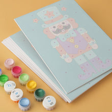 Load image into Gallery viewer, Mini Paint by Numbers Set 5.9"x7.9" (6 pieces) - Emerald Guardians