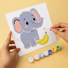 Load image into Gallery viewer, Mini Paint by Numbers Set 7.9"x7.9" (6 pieces) - Cute and Hungry