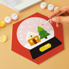 Load image into Gallery viewer, Mini Paint by Numbers Set - Hexagons (6 pieces) - Festive Set