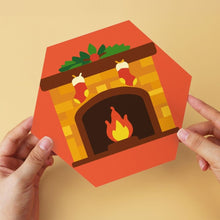 Load image into Gallery viewer, Mini Paint by Numbers Set - Hexagons (6 pieces) - Festive Set