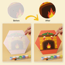 Load image into Gallery viewer, Mini Paint by Numbers Set - Hexagons (6 pieces) - Festive Set