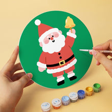 Load image into Gallery viewer, Mini Paint by Numbers Set - Discs Ø7.9" (6 pieces) - Santa Moments