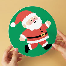 Load image into Gallery viewer, Mini Paint by Numbers Set - Discs Ø7.9" (6 pieces) - Santa Moments