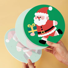 Load image into Gallery viewer, Mini Paint by Numbers Set - Discs Ø7.9" (6 pieces) - Santa Moments