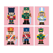 Load image into Gallery viewer, Mini Paint by Numbers Set 5.9"x7.9" (6 pieces) - Nutcracker Court Figured'Art