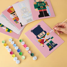 Load image into Gallery viewer, Mini Paint by Numbers Set 5.9"x7.9" (6 pieces) - Nutcracker Court