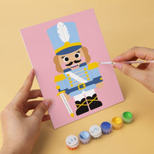 Load image into Gallery viewer, Mini Paint by Numbers Set 5.9"x7.9" (6 pieces) - Nutcracker Court