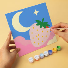 Load image into Gallery viewer, Mini Paint by Numbers Set 7.9"x7.9" (6 pieces) - Fruit and Celestial Pop