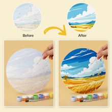 Load image into Gallery viewer, Mini Paint by Numbers Set - Discs Ø7.9" (6 pieces) - Nature's Wonders