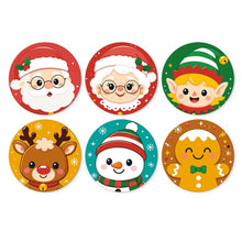 Load image into Gallery viewer, Mini Paint by Numbers Set - Discs Ø7.9" (6 pieces) - Holiday Cast Set Figured'Art