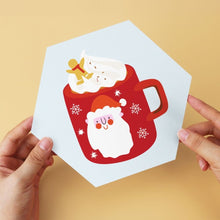 Load image into Gallery viewer, Mini Paint by Numbers Set - Hexagons (6 pieces) - Cozy Winter Mugs
