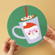 Load image into Gallery viewer, Mini Paint by Numbers Set - Discs Ø7.9" (6 pieces) - Christmas Mugs